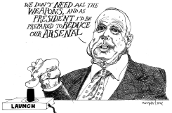 MCCAIN REDUCING WEAPONS ARSENAL by Michael McParlane