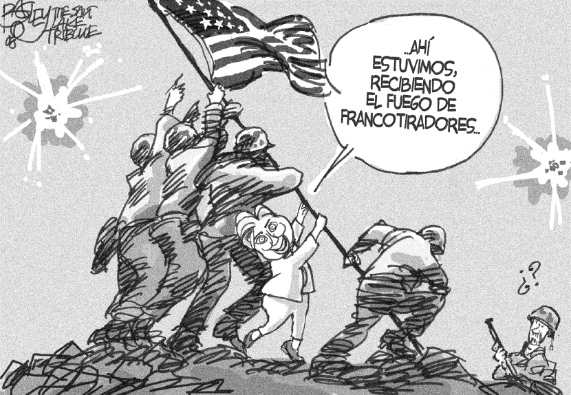 Disparos contra Hillary