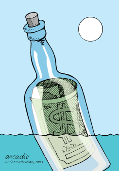 HELP FOR THE DOLLAR   by Arcadio Esquivel