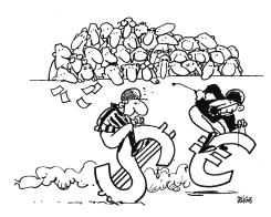 DOLLAR VS EURO by Frederick Deligne