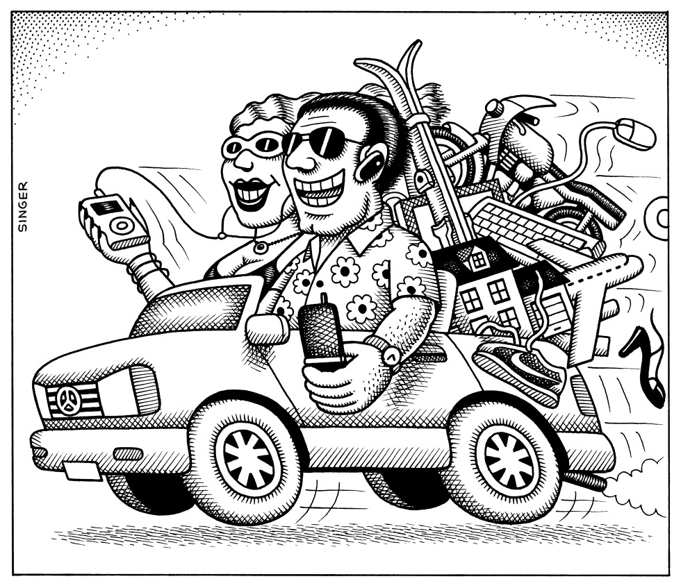Consumer Couple in Car