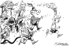 HILLARYS TORCH by Joe Heller