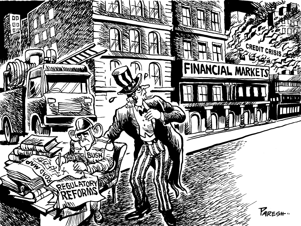 Financial market fire