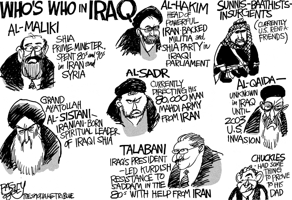  IRAQ WHOS WHO by Pat Bagley