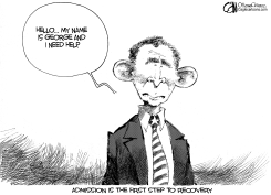 BUSH NEEDS HELP by Cam Cardow