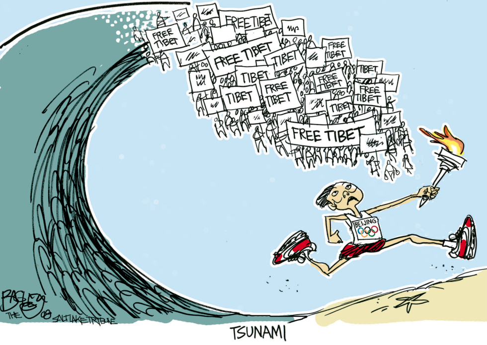  OLYMPIC TORCH by Pat Bagley