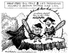 MISSPEAKING CLINTONS by Sandy Huffaker