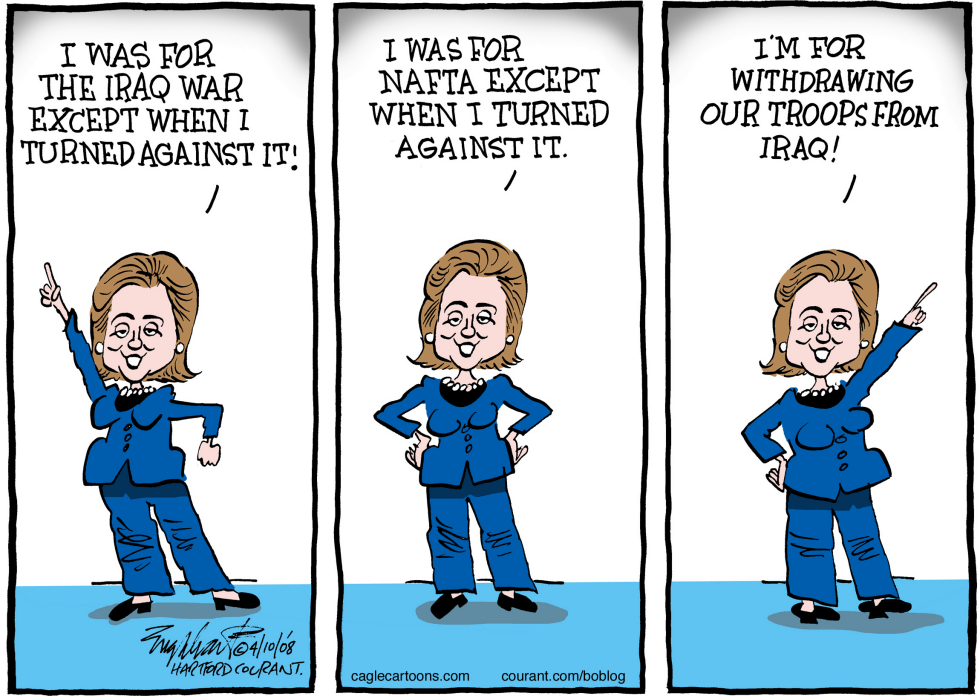  NO TRUSTING HILLARY  by Bob Englehart