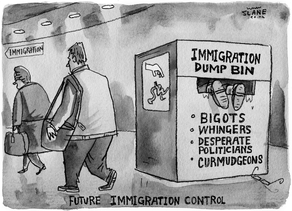 Immigration Control -GREYSCALE