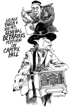 GEORGE BUSH  GENERAL PETRAEUS PERFORM by Michael McParlane