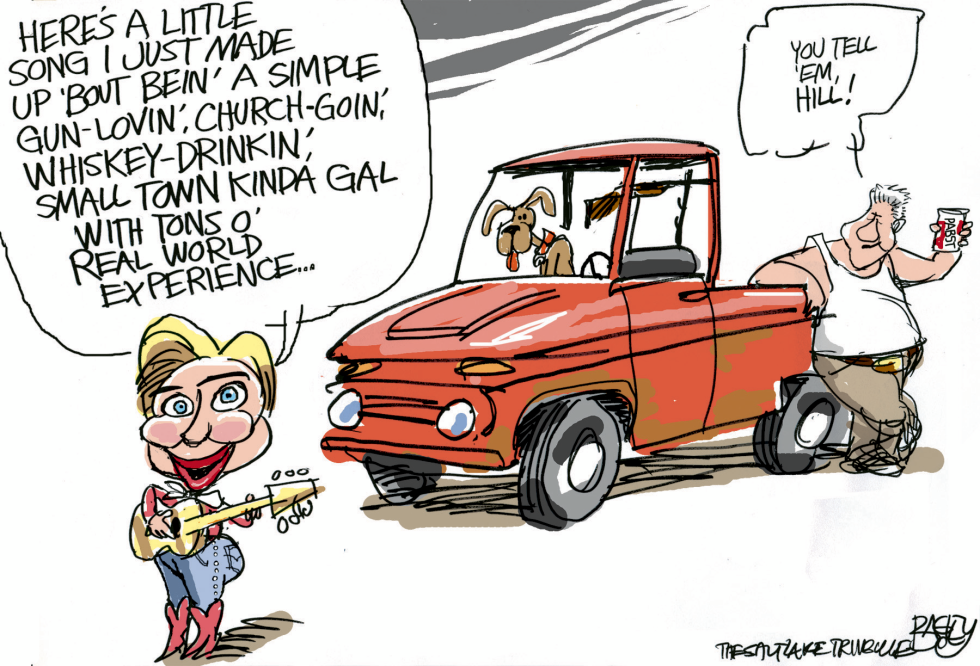  HUNTIN HILLARY  by Pat Bagley