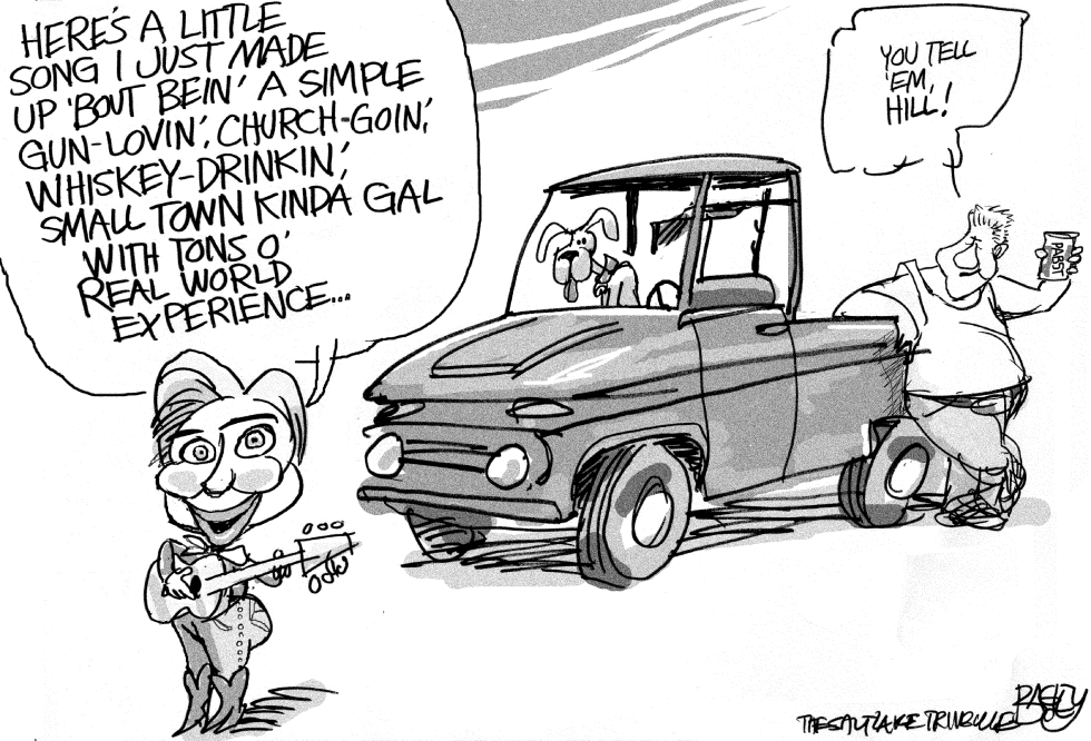  HUNTIN HILLARY by Pat Bagley