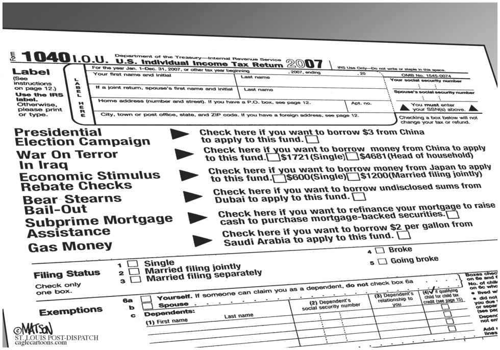 Form 1040 I.O.U.