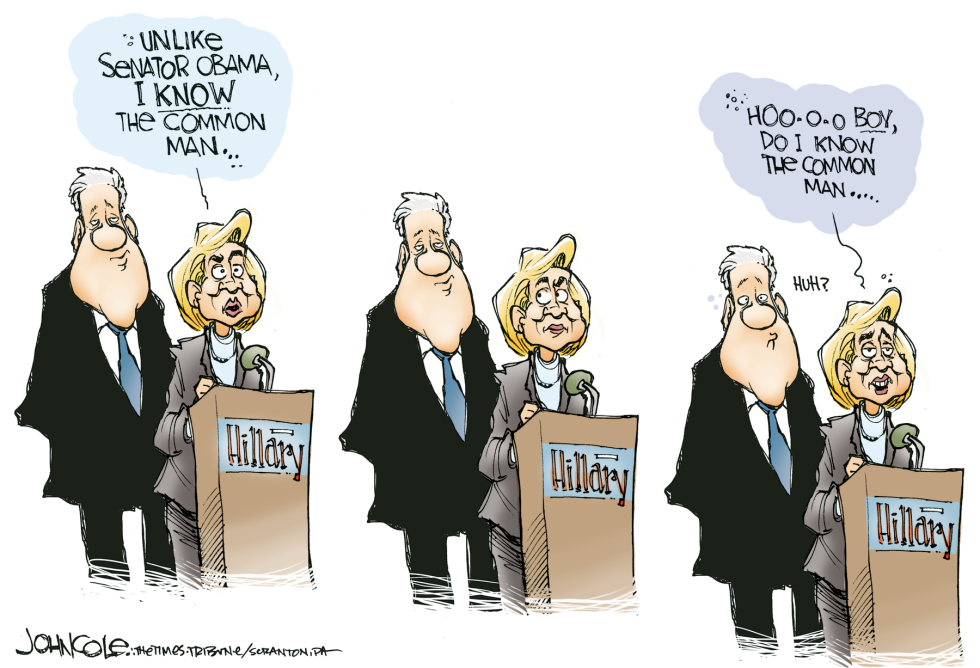 Hillary and the common man