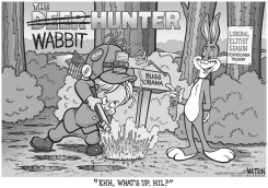 HILLARY FUDD IN THE DEER HUNTER by R.J. Matson