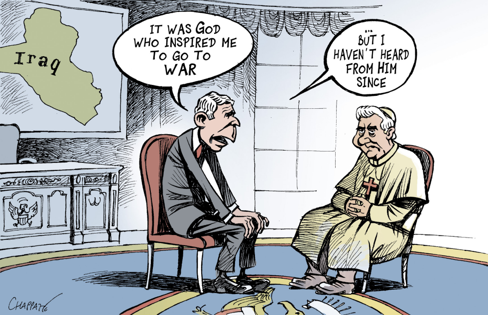 BUSH and the POPE