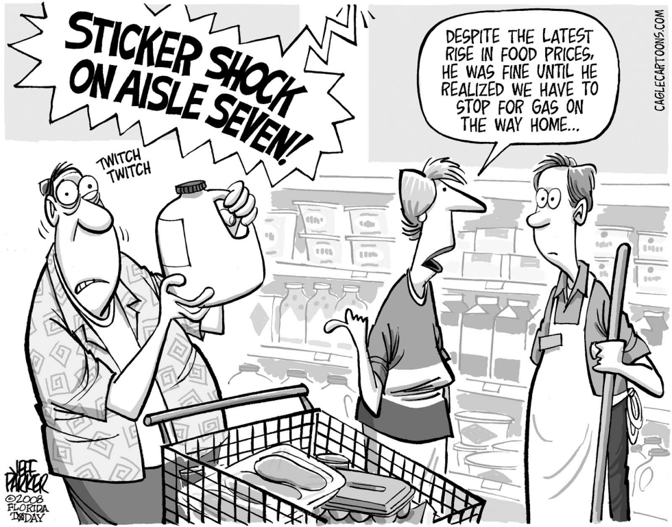 Sticker Shock Supermarket