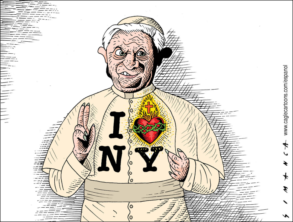  POPE IN NEW YORK  by Osmani Simanca