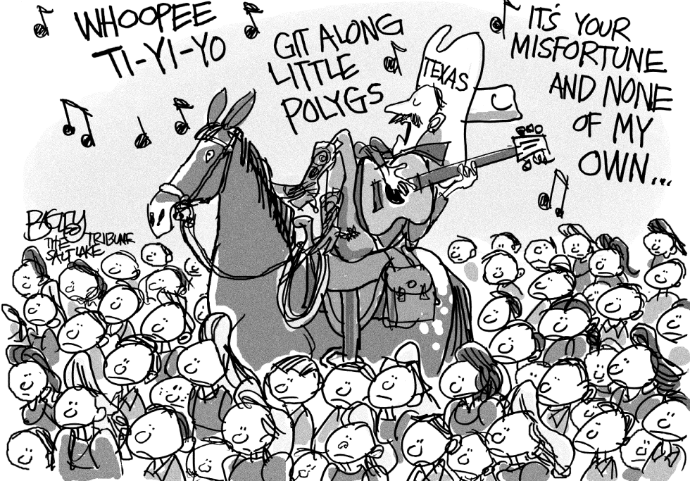  POLYGAMIST ROUNDUP by Pat Bagley