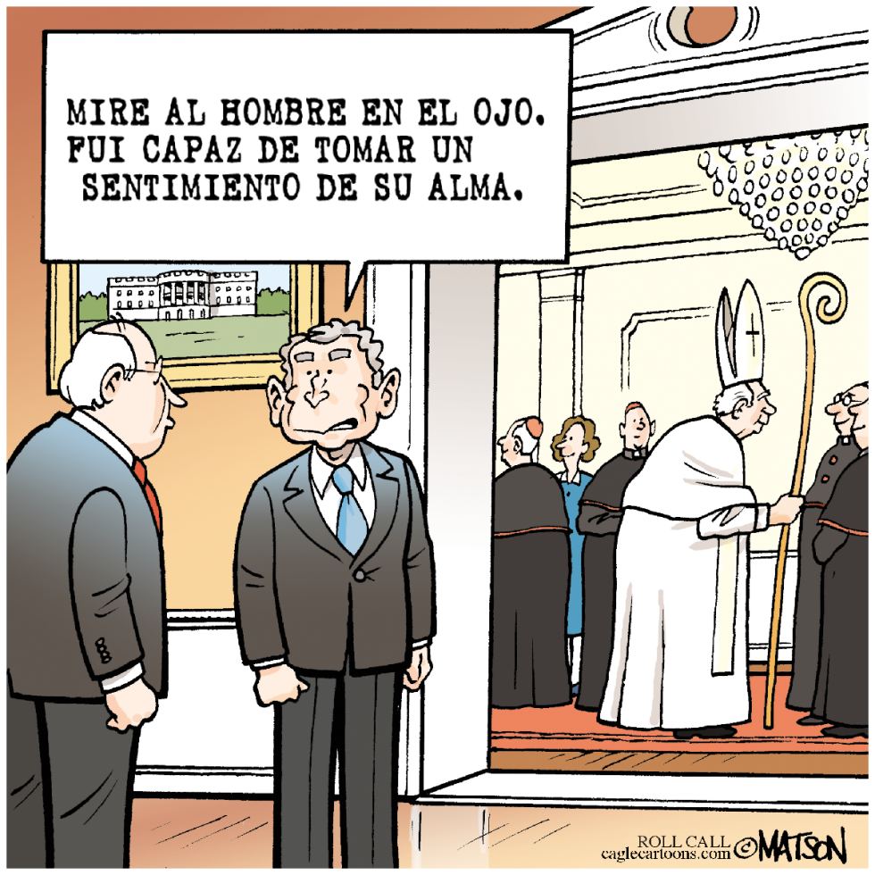 Bush se reune con el Papa / COLOR