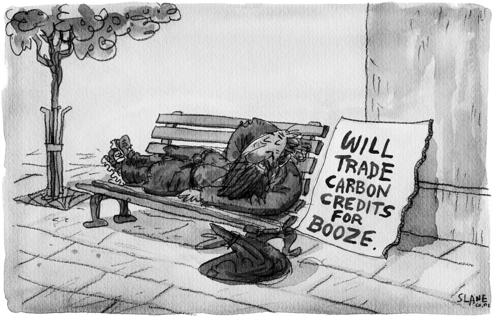 The Carbon Trading Homeless- Greyscale