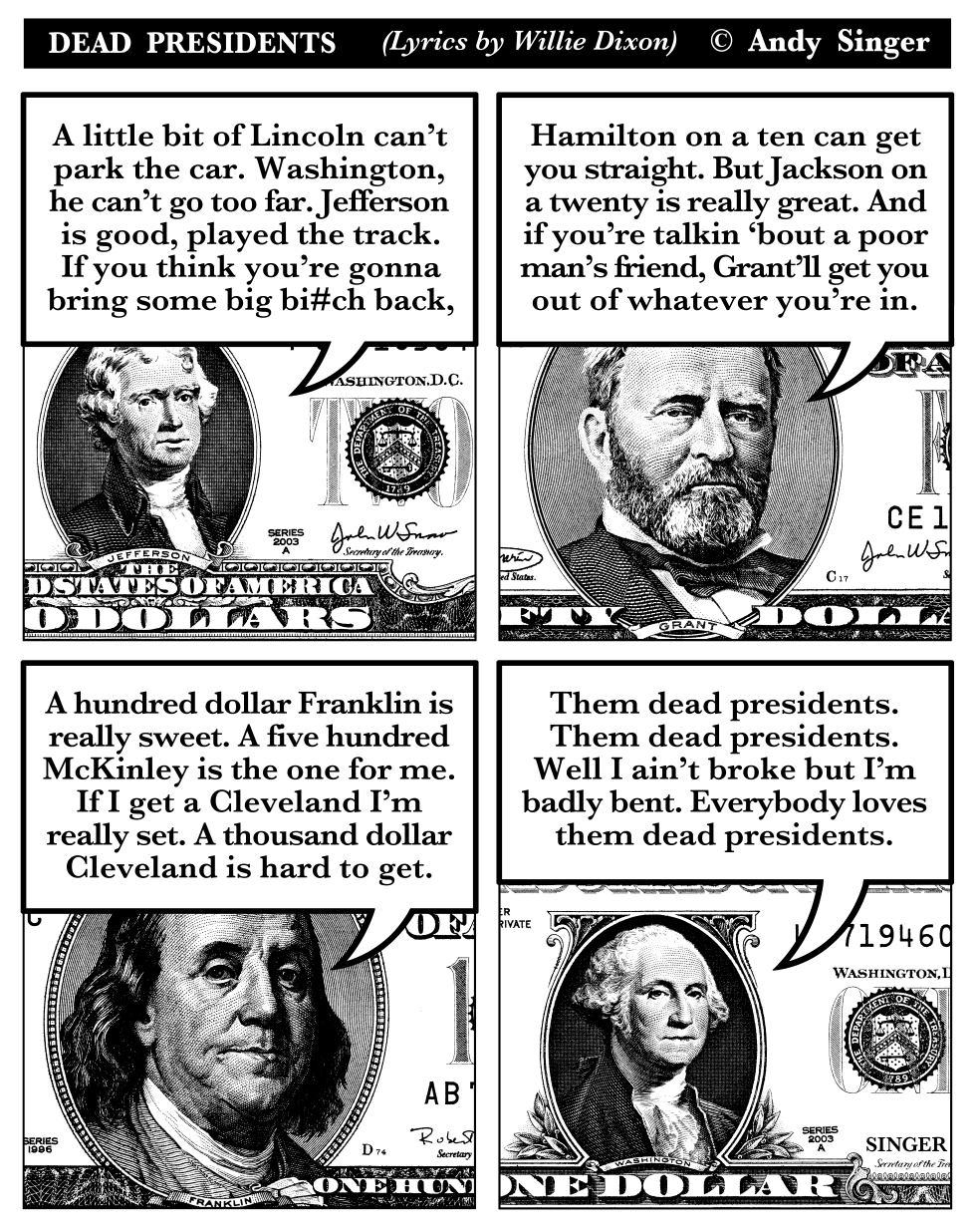 Dead Presidents Willie Dixon Lyrics