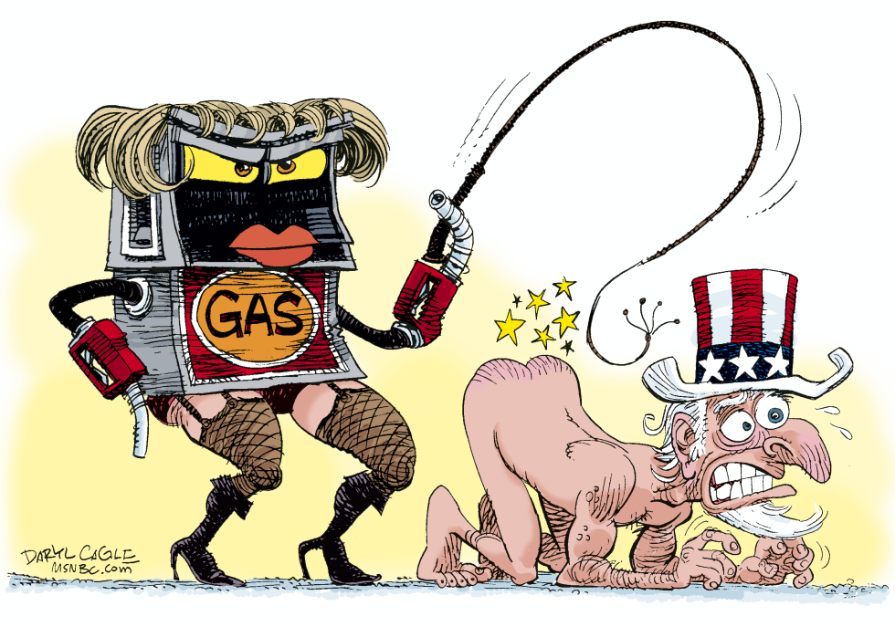  PRECIOS DE LA GASOLINA DOMINANTES  by Daryl Cagle