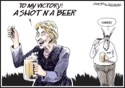 HILLARY SHOT N A BEER by J.D. Crowe