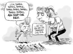 POLYGAMIST BARBIE by Daryl Cagle