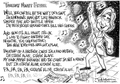 HILLARYS STAYIN ALIVE by Joe Heller
