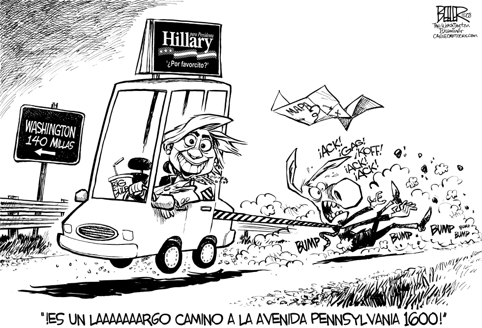  EN EL CAMINO CON HILLARY by Nate Beeler