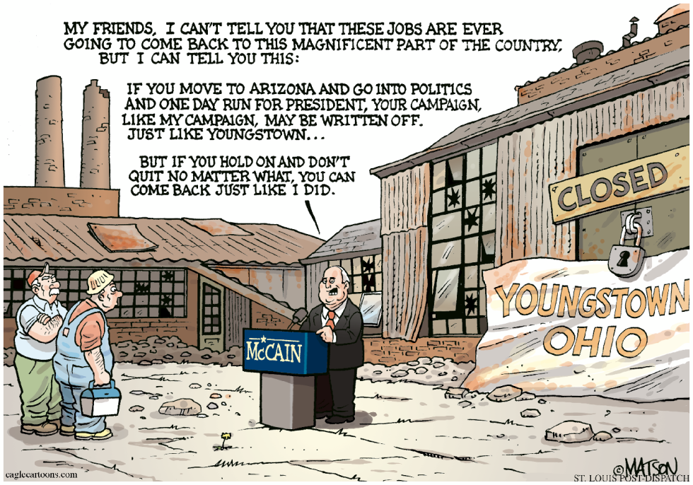 McCain In Youngstown, Ohio-COLOR