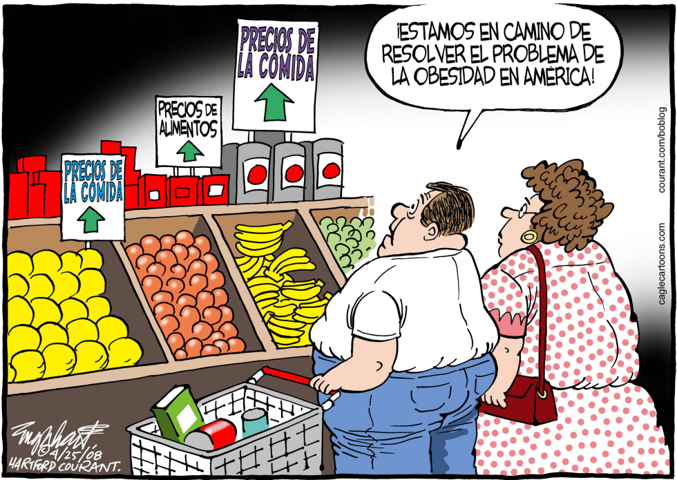  EL COSTO DE LA COMIDA  by Bob Englehart