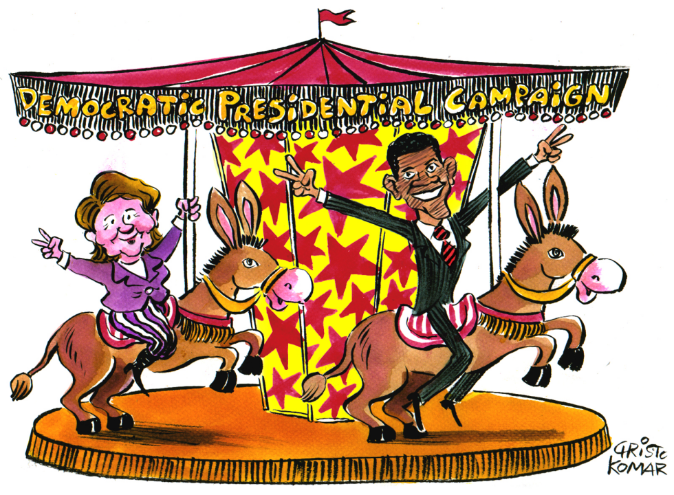 Democratic Merry-go-round - COLOR