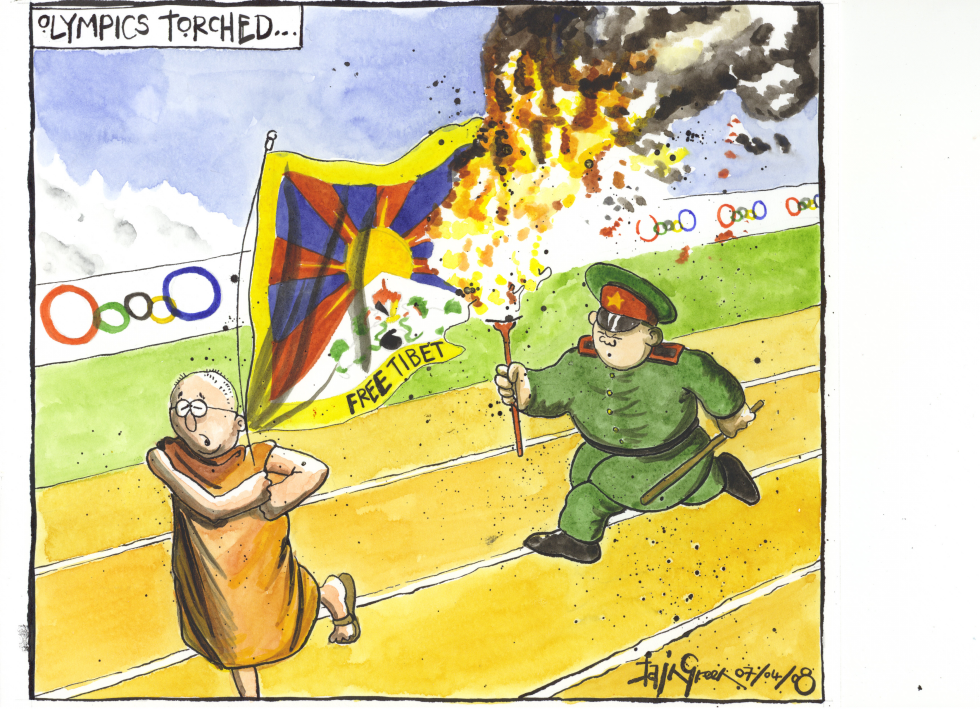 Olympics Torched