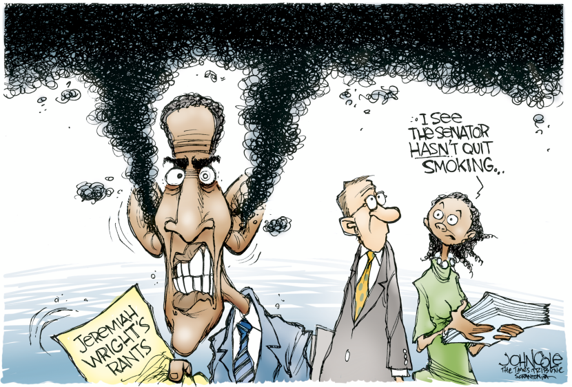 Obama still smoking