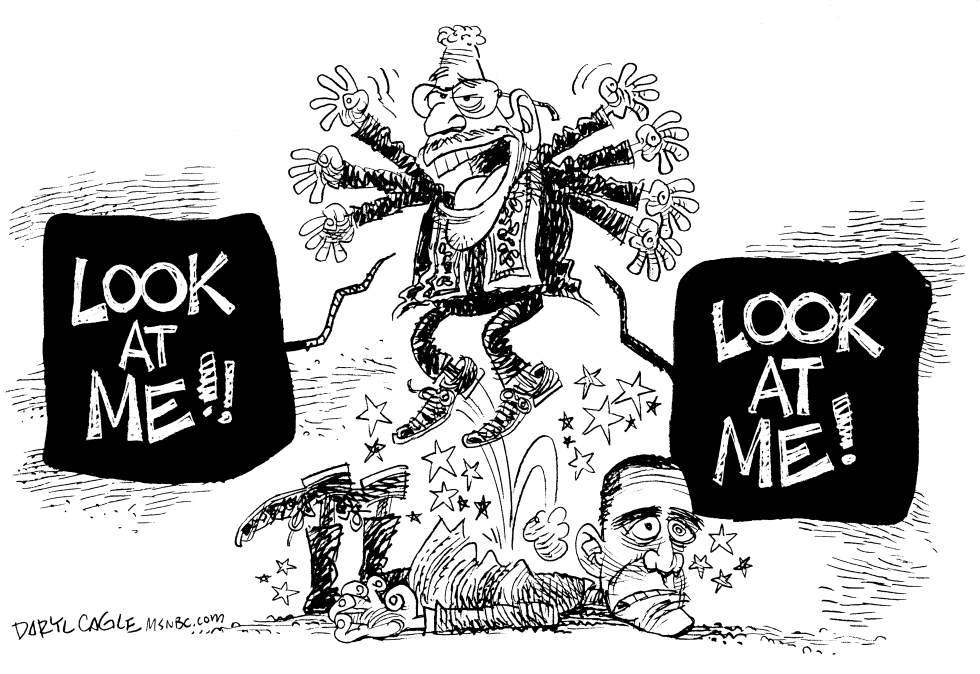 Obama and Rev Wright Look-At-Me