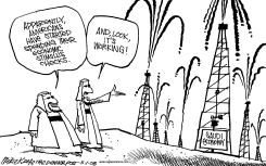 ECONOMIC STIMULUS CHECKS by Mike Keefe