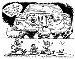 FOOD AND GAS  by Sandy Huffaker