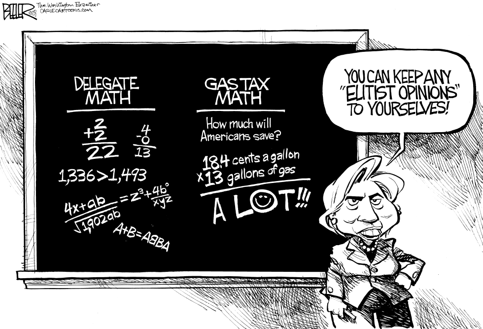 Hillary Fails Math