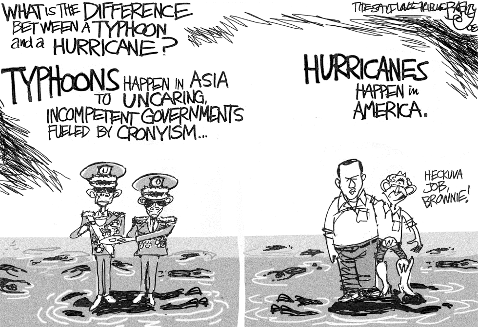  MYANMAR BURMA TYPHOON by Pat Bagley