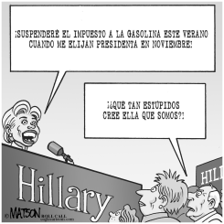 IMPUESTO COMPLACIENTE A LA GASOLINA DE HILLARY by R.J. Matson