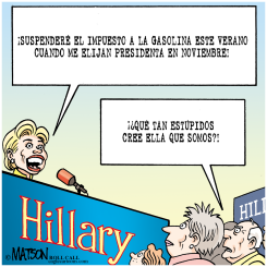 IMPUESTO COMPLACIENTE A LA GASOLINA DE HILLARY /  by R.J. Matson