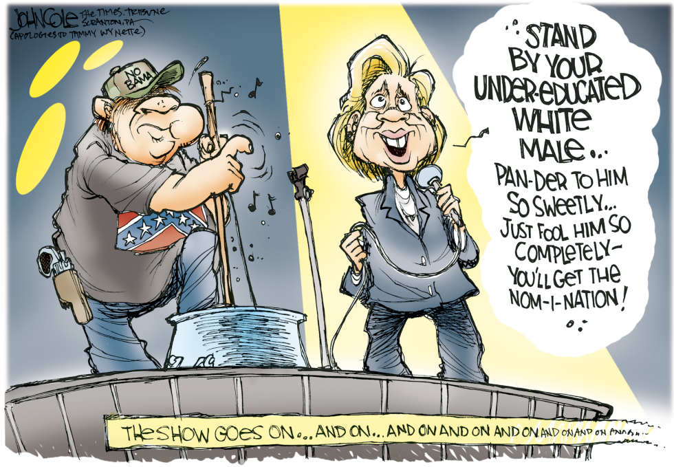Hillary stands by her man