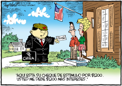 CHEQUES DE ESTIMULO /  by Bob Englehart