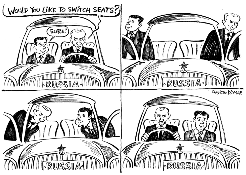 Putin&Medvedev - B&W