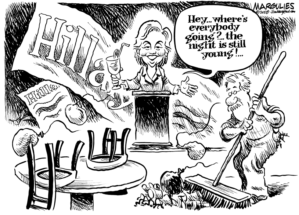 Hillary-the party is over