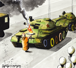 FREE TIBET by Iain Green