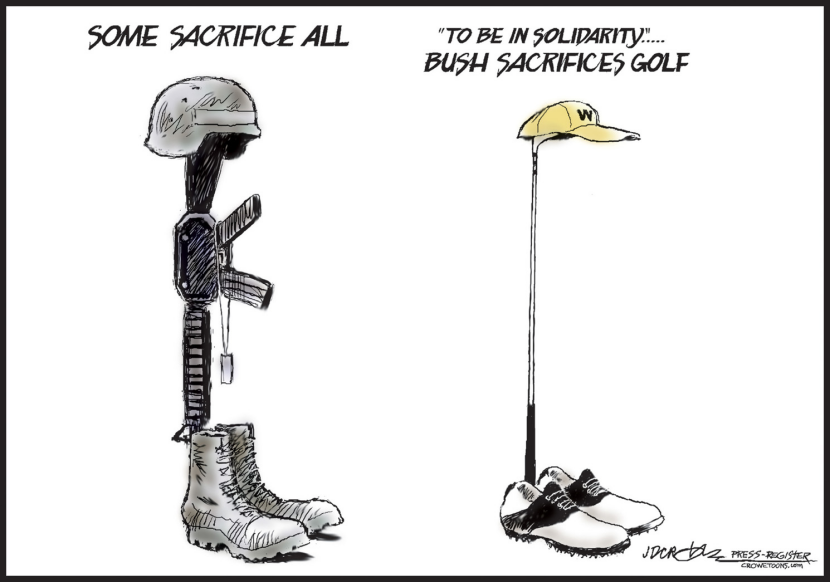 Bush Sacrifices Golf