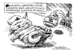 FAT CAT FARM BILL by Sandy Huffaker